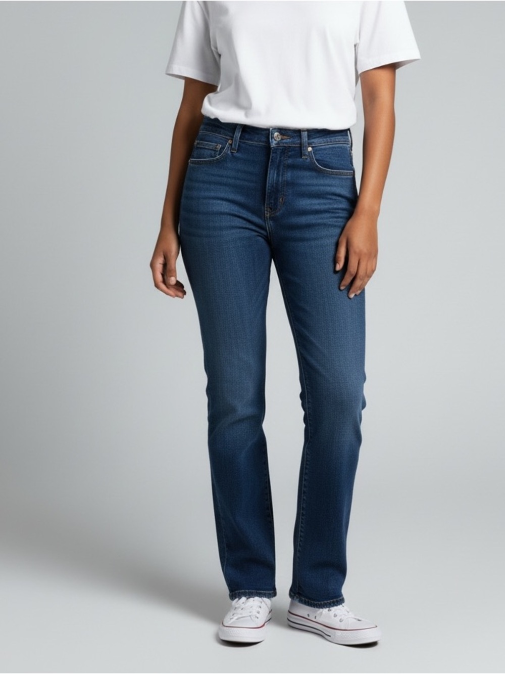 The Limited•Dark Wash Straight Leg Cotton Denim Jeans